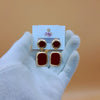 Ear Studs 152 (Maroon)