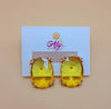 Ear Studs 153 (Yellow)