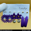 Ear Studs 097 ( Purple )