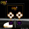 Ear Studs 021 ( Purple )